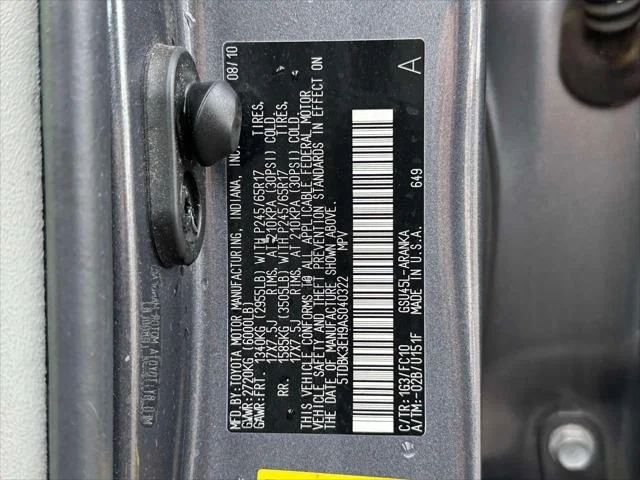 2010 Toyota Highlander Base V6